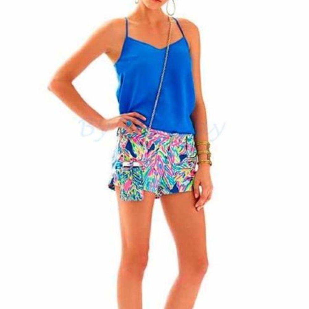 Lilly Pulitzer Palm Reader Walsh Shorts Sz 14